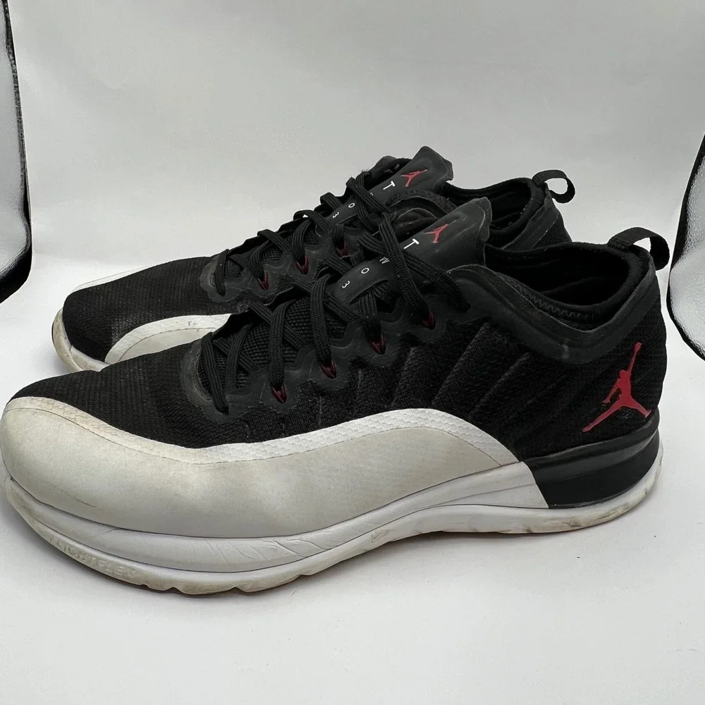 Nike Air Jordan Trainer Prime Black White Red Mens Training Shoes Size 12 Gym